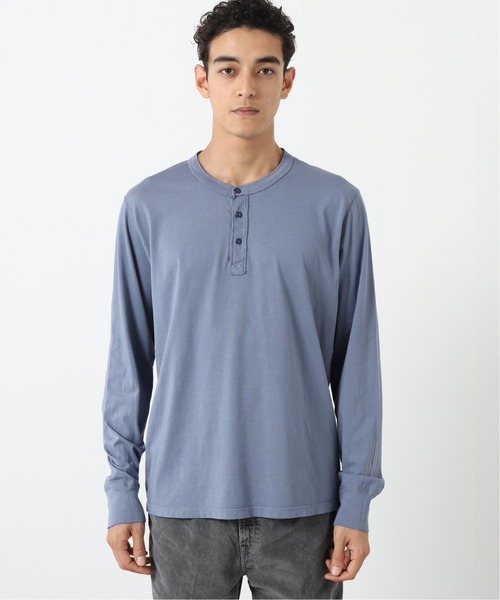 SAVE KHAKI UNITED（セーブカーキユナイテッド）の「【SAVE KHAKI UNITED】SUPIMA JERSEY HENLEY ロングスリーブTシャツ（Tシャツ/カットソー・メンズ・ホワイト/ブラック/コバルトブルー・MEDIUM/LARGE/X-LARGE）」の18枚目の写真