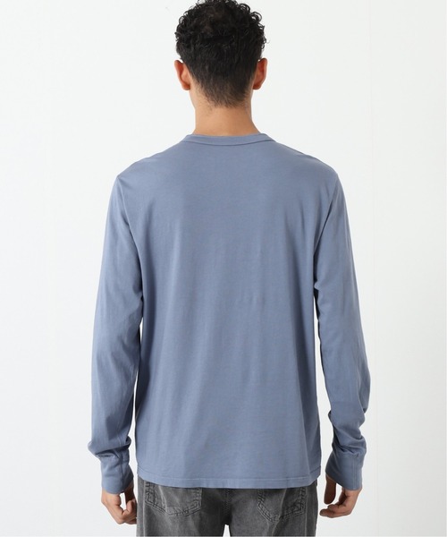 SAVE KHAKI UNITED（セーブカーキユナイテッド）の「【SAVE KHAKI UNITED】SUPIMA JERSEY HENLEY ロングスリーブTシャツ（Tシャツ/カットソー・メンズ・ホワイト/ブラック/コバルトブルー・MEDIUM/LARGE/X-LARGE）」の10枚目の写真
