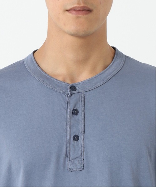 SAVE KHAKI UNITED（セーブカーキユナイテッド）の「【SAVE KHAKI UNITED】SUPIMA JERSEY HENLEY ロングスリーブTシャツ（Tシャツ/カットソー・メンズ・ホワイト/ブラック/コバルトブルー・MEDIUM/LARGE/X-LARGE）」の12枚目の写真