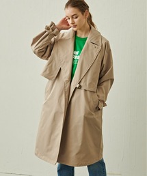 「KHA:KI / カーキ」3WAYレイヤードトレンチコート"3WAY BELTED TRENCH COAT"