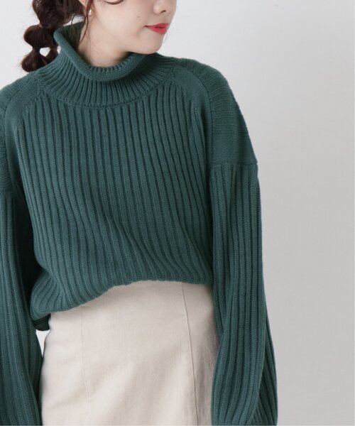 RAY CASSIN（レイカズン）の「チャンキーニットプルオーバー（ニット/セーター・レディース・ベージュ/イエロー/ブルー/モスグリーン・FREE）」の6枚目の写真