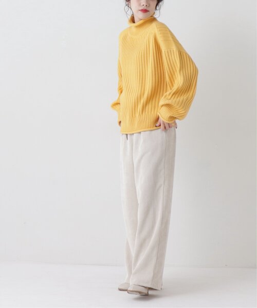 RAY CASSIN（レイカズン）の「チャンキーニットプルオーバー（ニット/セーター・レディース・ベージュ/イエロー/ブルー/モスグリーン・FREE）」の11枚目の写真