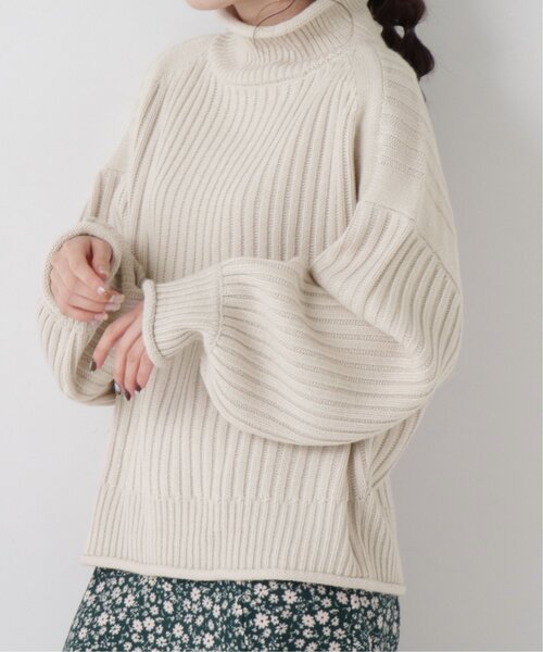 RAY CASSIN（レイカズン）の「チャンキーニットプルオーバー（ニット/セーター・レディース・ベージュ/イエロー/ブルー/モスグリーン・FREE）」の22枚目の写真