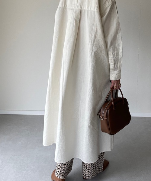 y/m by misato（イムバイミサト）の「ビッグポケットシャツワンピース（シャツワンピース・レディース・オフホワイト・FREE）」の7枚目の写真