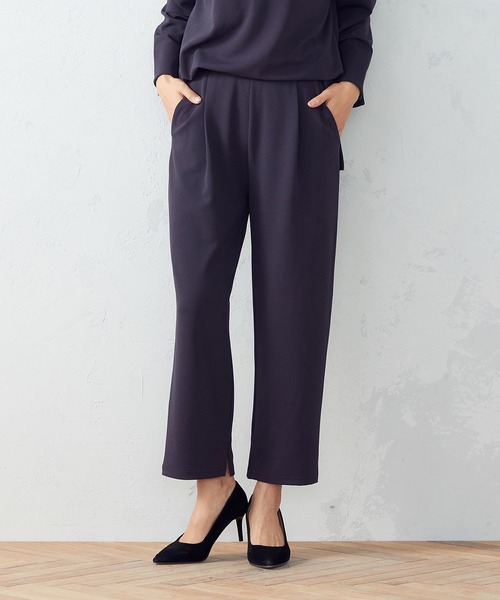 COMME CA ISM（コムサイズム）の「【セットアップ対応】　タックパンツ（スラックス・レディース・ライトグレー/ブラック/ネイビー・MEDIUM/LARGE）」の10枚目の写真