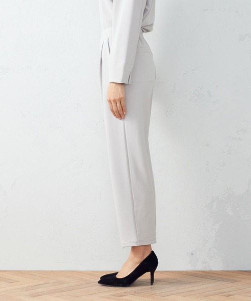 COMME CA ISM（コムサイズム）の「【セットアップ対応】　タックパンツ（スラックス・レディース・ライトグレー/ブラック/ネイビー・MEDIUM/LARGE）」の14枚目の写真