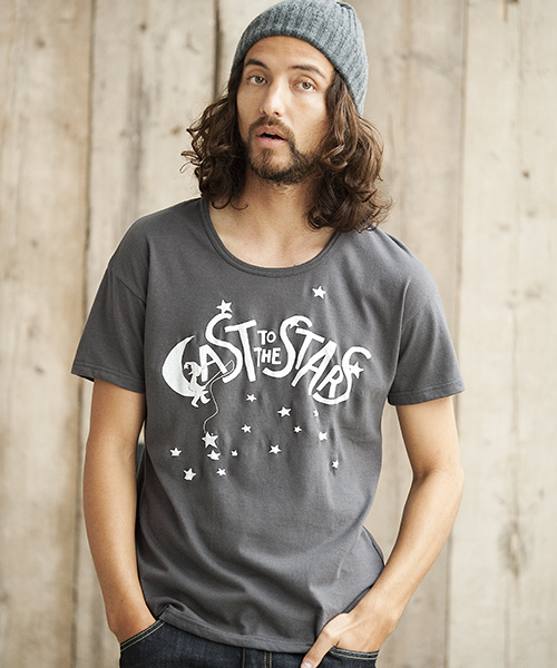 rehacer（レアセル）の「rehacer  : Star Fishing（Tシャツ/カットソー・メンズ・ホワイト/ブラック/チャコールグレー/ネイビー/ブルーグリーン/ワインレッド・MEDIUM/X-LARGE/SMALL/LARGE）」の10枚目の写真