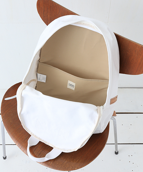 B:MING by BEAMS（ビーミングバイビームス）の「★3 buddy×B：MING / 別注EAR TOTE BACKPACK（バックパック/リュック・レディース・ホワイト・ONE SIZE）」の4枚目の写真