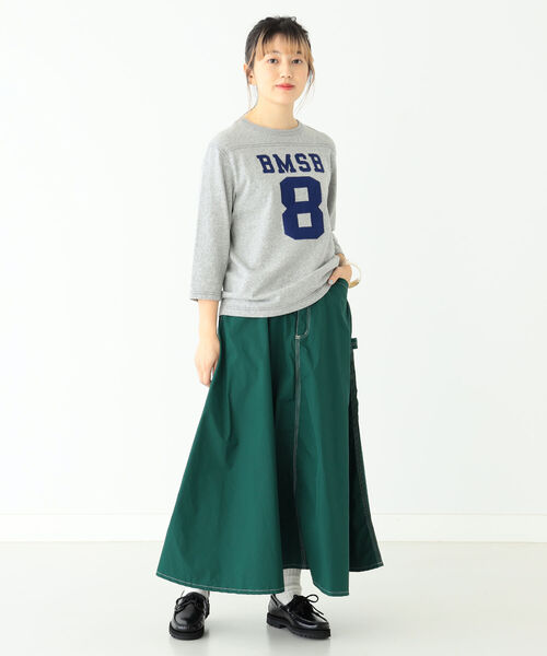BEAMS BOY(ビームスボーイ)の「BEAMS BOY / ナイロン デルタ ワークスカート(スカート・レディース・ダークグリーン/ネイビー・ONE SIZE)」の9枚目の写真
