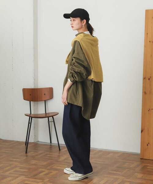 SENSE OF PLACE by URBAN RESEARCH（センスオブプレイスバイアーバンリサーチ）の「『TALL展開あり』カラーカツラギパンツ（デニムパンツ・レディース・ピンク/インディゴブルー/ミント・SMALL/MEDIUM/TALL）」の11枚目の写真