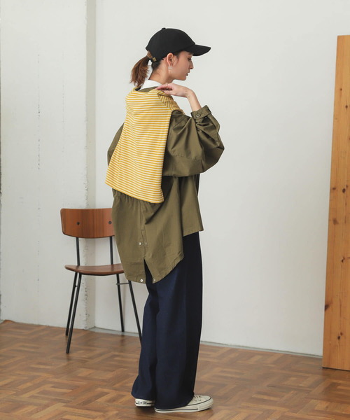 SENSE OF PLACE by URBAN RESEARCH（センスオブプレイスバイアーバンリサーチ）の「『TALL展開あり』カラーカツラギパンツ（デニムパンツ・レディース・ピンク/インディゴブルー/ミント・SMALL/MEDIUM/TALL）」の13枚目の写真