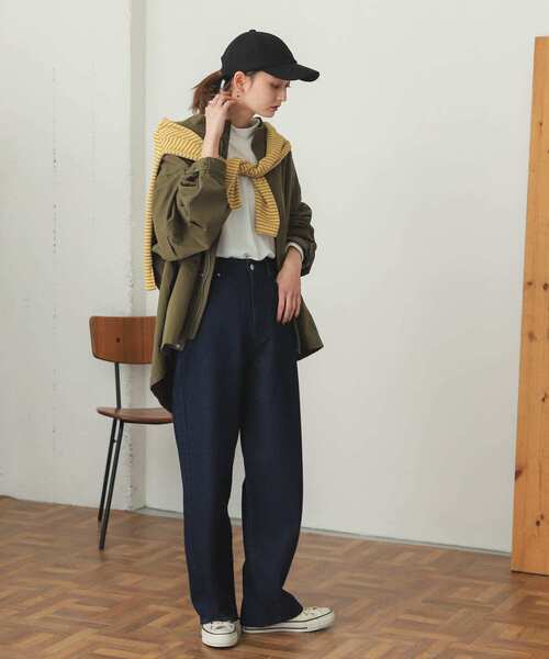 SENSE OF PLACE by URBAN RESEARCH（センスオブプレイスバイアーバンリサーチ）の「『TALL展開あり』カラーカツラギパンツ（デニムパンツ・レディース・ピンク/インディゴブルー/ミント・SMALL/MEDIUM/TALL）」の14枚目の写真