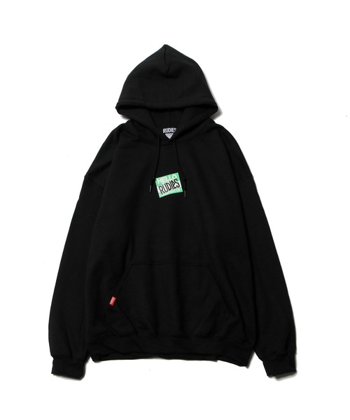 RUDIE'S（ルーディーズ）の「HELLO HOOD SWEAT（パーカー・メンズ・ライトブルー/ブラック/グリーン・L/M/XL）」の5枚目の写真