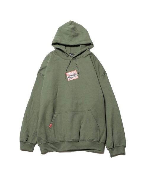 RUDIE'S（ルーディーズ）の「HELLO HOOD SWEAT（パーカー・メンズ・ライトブルー/ブラック/グリーン・L/M/XL）」の6枚目の写真