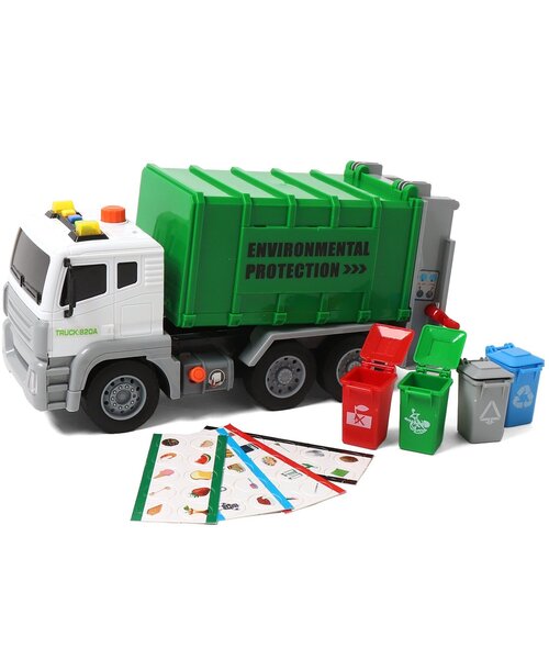F O Toybox ゴミ清掃車 ライトと音楽付き 空気入れ可能
