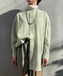 CIAOPANIC | バックタックノーカラーシャツ(シャツ/ブラウス)