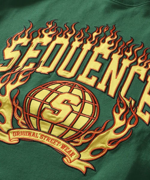 SEQUENZ(シークエンズ)の「SEQUENZ / FLAME COLLEGE WAPPEN SHORT SLEEVE TEE / ファイヤー カレッジ ロゴ 半袖Tシャツ(Tシャツ/カットソー・メンズ・ホワイト/ブラック/グレー/ラベンダー/グリーン系その他2/その他3/その他4/その他1/その他5/その他2/その他6/グリーン系その他/ブルー・MEDIUM/LARGE/X-LARGE)」の20枚目の写真