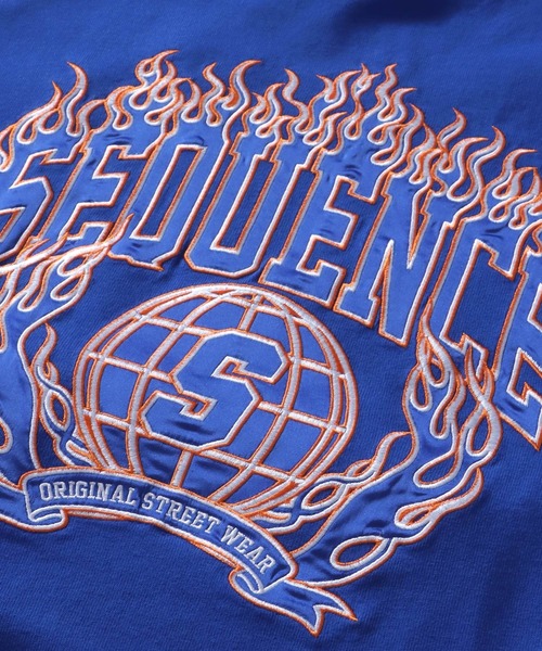 SEQUENZ(シークエンズ)の「SEQUENZ / FLAME COLLEGE WAPPEN SHORT SLEEVE TEE / ファイヤー カレッジ ロゴ 半袖Tシャツ(Tシャツ/カットソー・メンズ・ホワイト/ブラック/グレー/ラベンダー/グリーン系その他2/その他3/その他4/その他1/その他5/その他2/その他6/グリーン系その他/ブルー・MEDIUM/LARGE/X-LARGE)」の21枚目の写真
