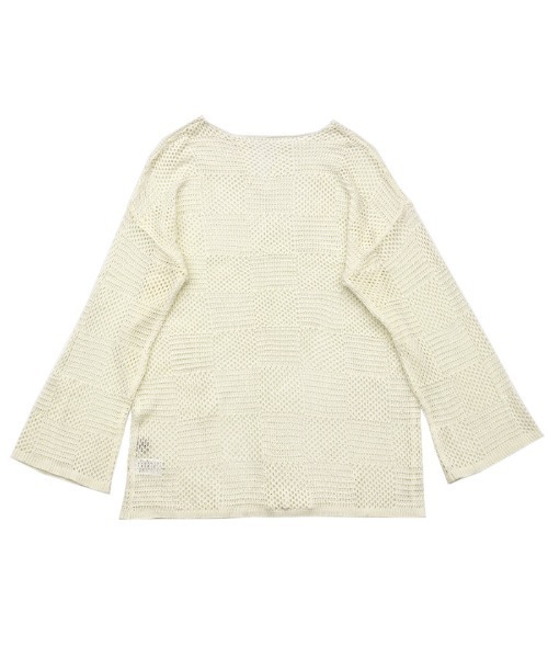 select MOCA（セレクトモカ）の「キーネックブロックチェックメッシュトップス（Tシャツ/カットソー・レディース・ブラック/アイボリー/テラコッタ・FREE）」の16枚目の写真