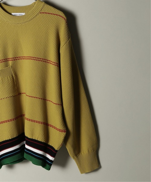 TENDER PERSON（テンダーパーソン）の「TENDER PERSON / テンダーパーソン KANOKO KNIT SWEATER（ニット/セーター・メンズ・ホワイト/イエロー・FREE）」の6枚目の写真