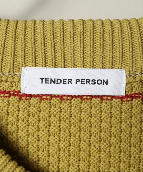TENDER PERSON（テンダーパーソン）の「TENDER PERSON / テンダーパーソン KANOKO KNIT SWEATER（ニット/セーター・メンズ・ホワイト/イエロー・FREE）」の11枚目の写真