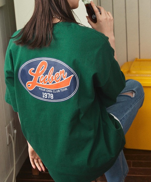 BASQUE magenta（バスクマゼンタ）の「カレッジロゴ/リンガーデザイン ビッグシルエットTシャツ（Tシャツ/カットソー・メンズ・ホワイト系1/ホワイト系2/ホワイト系3/ブラック系1/ブラック系2/ブラック系3/ベージュ系1/ベージュ系2/ベージュ系3/グリーン系1/グリーン系2/グリーン系3/ネイビー系1/ネイビー系2/ネイビー系3/パープル系1/パープル系2/パープル系3/グレー系4/ホワイト系4・FREE）」の13枚目の写真