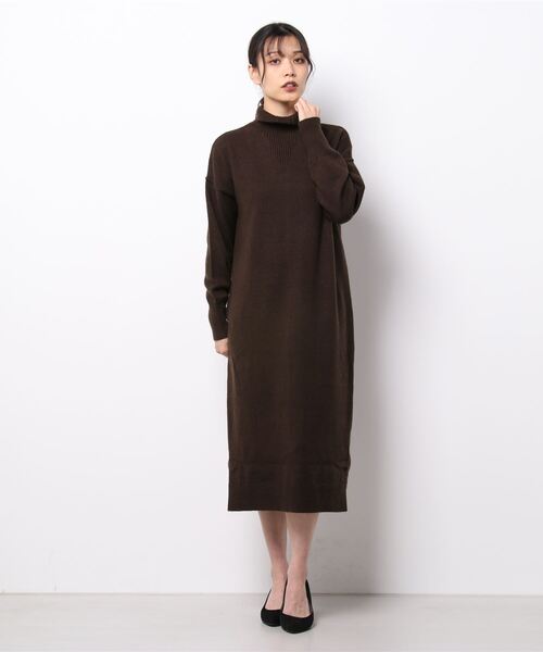 BOSCH（ボッシュ）の「タートルニットワンピース（ワンピース・レディース・グレー/ブラウン・38）」の6枚目の写真