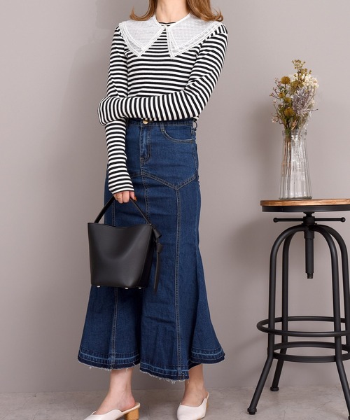 DAY CLOSET(デイ クローゼット)の「レディース レースビッグカラー付け襟 Dタイプ(付け襟・レディース・ホワイト系その他/ホワイト・ONE SIZE)」の7枚目の写真