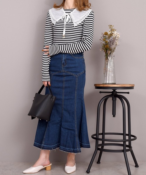 DAY CLOSET(デイ クローゼット)の「レディース レースビッグカラー付け襟 Dタイプ(付け襟・レディース・ホワイト系その他/ホワイト・ONE SIZE)」の4枚目の写真