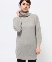 【Chez toi】モヘア肩畦チュニック