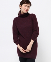 【Chez toi】モヘア肩畦チュニック