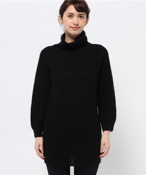 OUTLET（アウトレット）の「【Chez toi】モヘア肩畦チュニック（チュニック・レディース・ブラック/ボルドー/グレー・FREE）」の5枚目の写真