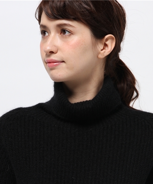 OUTLET（アウトレット）の「【Chez toi】モヘア肩畦チュニック（チュニック・レディース・ブラック/ボルドー/グレー・FREE）」の9枚目の写真