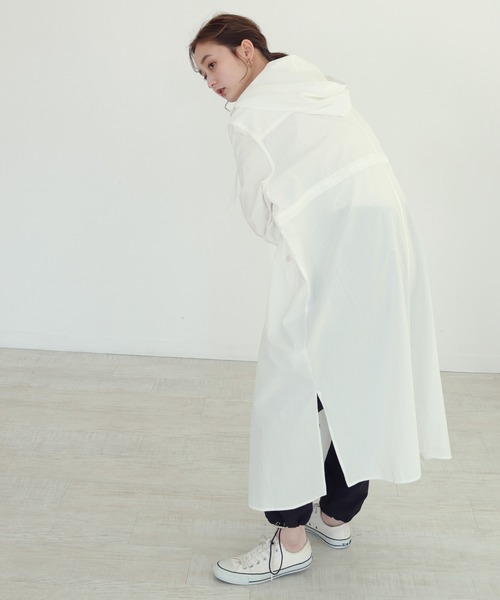 CLEIO(クレイオ)の「【CLEIO】ヴィンテージコットンフーディーコート(その他アウター・レディース・オフホワイト/ライトベージュ・FREE)」の1枚目の写真