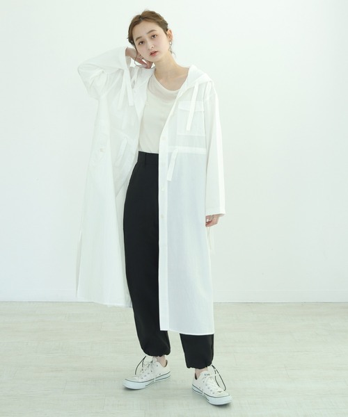 CLEIO(クレイオ)の「【CLEIO】ヴィンテージコットンフーディーコート(その他アウター・レディース・オフホワイト/ライトベージュ・FREE)」の16枚目の写真