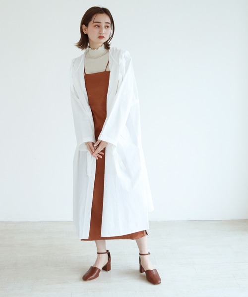 CLEIO(クレイオ)の「【CLEIO】ヴィンテージコットンフーディーコート(その他アウター・レディース・オフホワイト/ライトベージュ・FREE)」の14枚目の写真