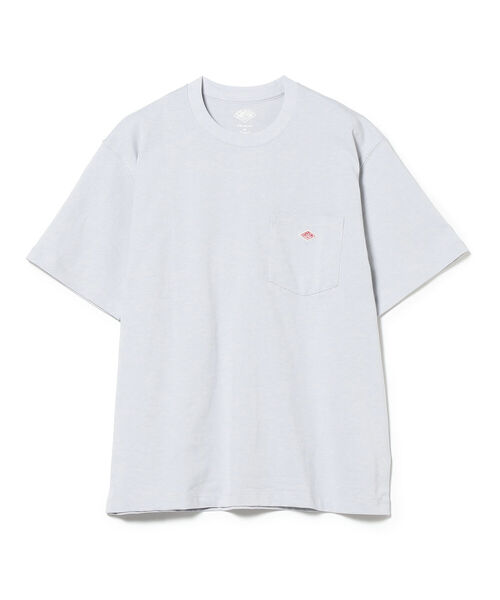 DANTON(ダントン)の「DANTON / 天竺コットンポケットロゴ クルーネック半袖ポケットTシャツ(Tシャツ/カットソー・メンズ・ホワイト/ベージュ/ネイビー/サックスブルー/ピンク・44/46/42/36)」の4枚目の写真