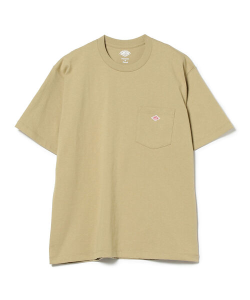 DANTON(ダントン)の「DANTON / 天竺コットンポケットロゴ クルーネック半袖ポケットTシャツ(Tシャツ/カットソー・メンズ・ホワイト/ベージュ/ネイビー/サックスブルー/ピンク・44/46/42/36)」の9枚目の写真