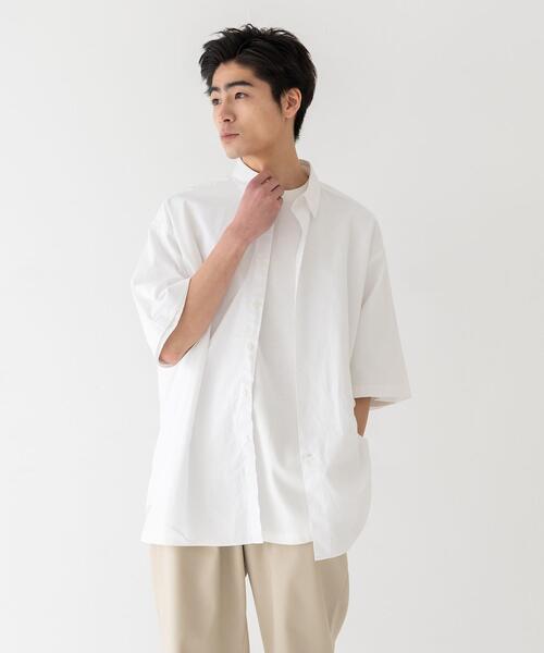 CITEN（シテン）の「＜CITEN（シテン）＞コットンリネン ビッグシャツ（シャツ/ブラウス・メンズ・ホワイト/ライトグレー・M/L）」の8枚目の写真