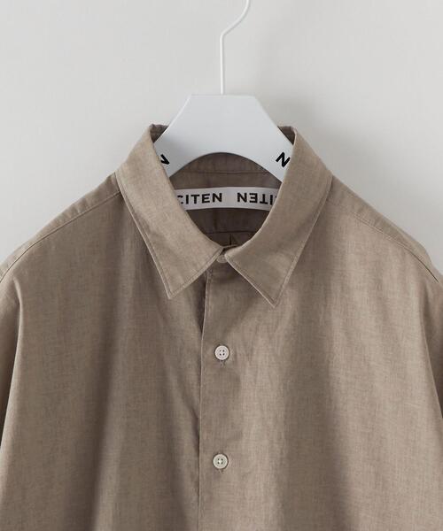 CITEN（シテン）の「＜CITEN（シテン）＞コットンリネン ビッグシャツ（シャツ/ブラウス・メンズ・ホワイト/ライトグレー・M/L）」の15枚目の写真