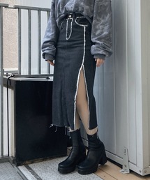 Figments | 2Dスリットデニムスカート(スカート)