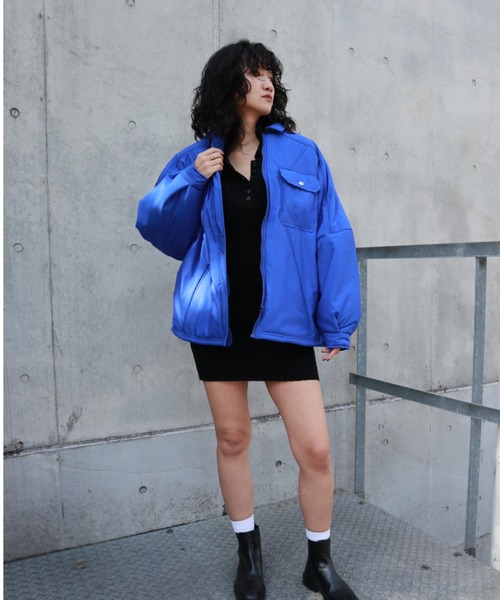 FIG&VIPER（フィグアンドバイパー）の「ヘンリーネックリブニットOP（ワンピース・レディース・ブラック/グレー・FREE）」の4枚目の写真