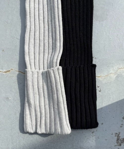 FIG&VIPER（フィグアンドバイパー）の「ヘンリーネックリブニットOP（ワンピース・レディース・ブラック/グレー・FREE）」の7枚目の写真