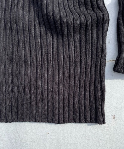 FIG&VIPER（フィグアンドバイパー）の「ヘンリーネックリブニットOP（ワンピース・レディース・ブラック/グレー・FREE）」の22枚目の写真