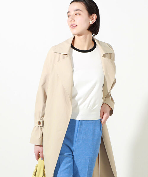 NOLLEY’S(ノーリーズ)の「肩タッククルーネックプルオーバーニット(ニット/セーター・レディース・オフホワイト/ブラック・38)」の13枚目の写真