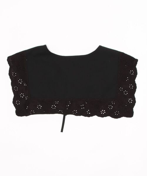 CUBE SUGAR（キューブシュガー）の「CUBE SUGAR/キューブシュガー　タイプライタークロス レース付け衿（付け襟・レディース・ホワイト/ブラック・FREE）」の6枚目の写真