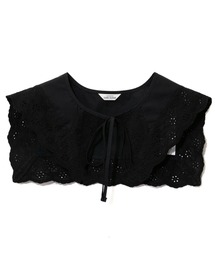 CUBE SUGAR | CUBE SUGAR/キューブシュガー　タイプライタークロス レース付け衿(付け襟)