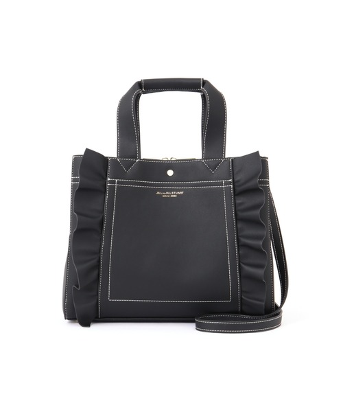 JILL by JILL STUART（ジルバイジルスチュアート）の「◇[WEEKDAY COLLECTION]フリルトート（トートバッグ・レディース・パープル/ブラック/ホワイト・FREE）」の11枚目の写真