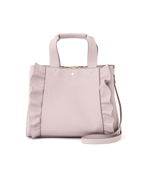 JILL by JILL STUART（ジルバイジルスチュアート）の「◇[WEEKDAY COLLECTION]フリルトート（トートバッグ・レディース・パープル/ブラック/ホワイト・FREE）」の9枚目の写真