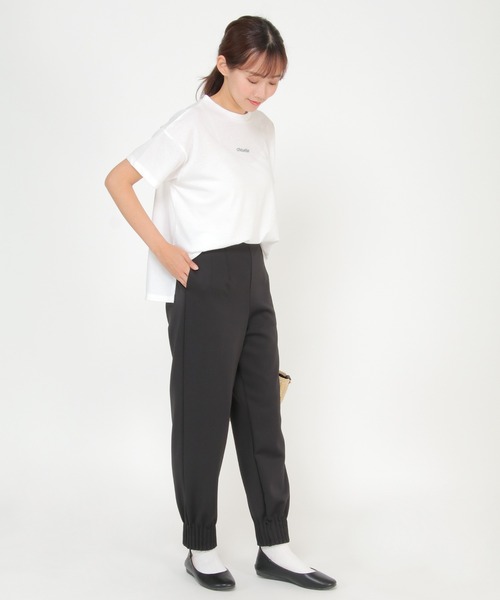 LBC(エルビーシー)の「タック使いジョガーパンツ(その他パンツ・レディース・ライトグレー/ブラック・M/L)」の5枚目の写真